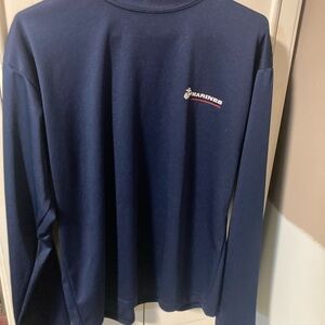 Navy Long Sleeve Shirt with Marines Logo
